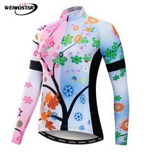 Weimostar Pro Team Cycling Jersey Women Long Sleeve Autumn Bicycle Clothes Ropa Ciclismo Racing Sport Windproof MTB Bike Jersey 2024 - buy cheap