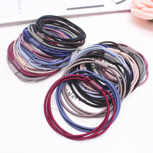 10Pcs/lot Colorful High Elasticity Simple Hair Rope Scrunchie Women Girls Elastic Hair Rubber Bands Accessories Ties Hair Ring 2024 - buy cheap