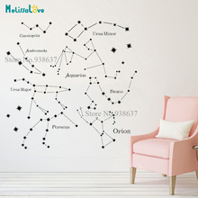 Constellations Decal Living Room Nursey Baby Room Decoration Vinyl Wall Home Decor Removable Vinyl Wall Stickers B906 2024 - buy cheap