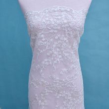 top quality yaking-5.2901 french lace fabric african lace fabric with embroidery mesh tulle fabric 2024 - buy cheap