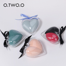 O.TWO.O 2pcs/set Cosmetic Puff Powder Puff Smooth Women's Makeup Foundation Sponge Make Up Tools Accessories Heart-Shape Box 2024 - buy cheap