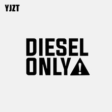 YJZT-calcomanías de vinilo adhesivo para coche, 12,6 CM x 7,4 CM, diésel, solo combustible, divertido, negro/plata, C3-0777 2024 - compra barato