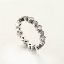 New Crystal Ring 925 Sterling Silver Vintage Rings For Women Wedding Ring Fits European Brand Jewelry RIP141 2024 - buy cheap