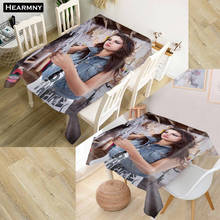 Mantel Rectangular personalizable 3D, tela Oxford de Selena Gomez, a prueba de polvo, para decoración del hogar, fiesta, 100x cm, X cm 2024 - compra barato