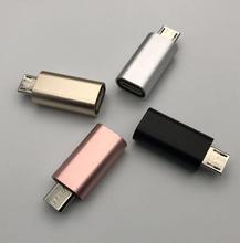 Cable de carga de aleación de aluminio para iPhone, convertidor de 8 pines hembra a Micro USB macho, adaptador de conector de carga para teléfono Android 2024 - compra barato