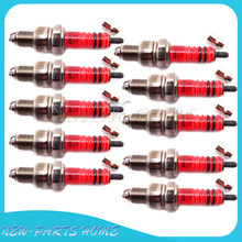 10x3 electrodo rojo bujía A7TC para 50cc 90cc 110cc 125cc Pit Dirt Bike ATV Scooter 2024 - compra barato