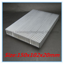 10 шт./лот 150x102x20 мм алюминиевый радиатор для охлаждения светодиодных чипов (высокая мощность) 2024 - купить недорого