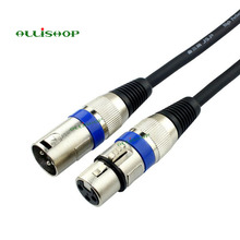 Cable de Audio XLR de 3 pines macho a hembra M / F para altavoces de micrófono y dispositivos Pro Material TPE mezclador + cobre OFC 0,5 M-30M 2024 - compra barato