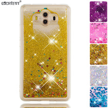 Glitter Case For Huawei Mate 10 Mate10 Bling Dynamic Liquid Quicksand Fitted Cover ALP-L09 ALP-L29 Silicone Phone Cases Funda 2024 - buy cheap