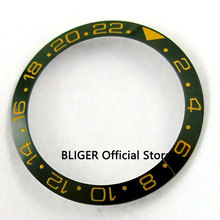 38MM GreenCeramic Bezel Golden Marks Watch Bezel Insert Fit SUB Automatic Movement Men's Watch BB40 2024 - buy cheap