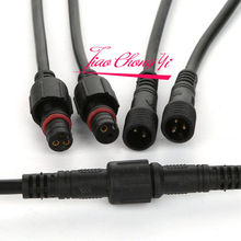 2-контактный 3-контактный 4-контактный водонепроницаемый разъем с проводным кабелем IP68 женский и мужской 5 пар 2024 - купить недорого