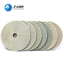 Z-LION 6 дюймов 7 шт./компл. мокрого алмазного полировального диска для гранита мрамора камня белого Бонда алмазного диска мокрого полировки колеса инструменты 2024 - купить недорого