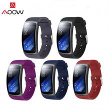 AOOW Sports Silicone Strap For Samsung Galaxy Gear Fit2 Pro SM-R360 Watch Band Replacement Smart Watch Wrist Bracelet Straps 2024 - buy cheap