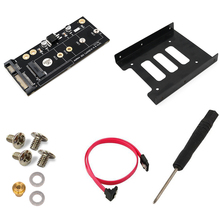 Adaptador M2 a SATA, tarjeta de expansión M.2 NGFF SATA SSD Raiser M.2 con soporte para disco de estado sólido de bandeja de 2230 ", 2242, 2260, 2280mm 2024 - compra barato