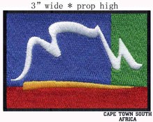 Cape Town,South Africa Flag embroidery patch 3" wide shipping 2024 - buy cheap