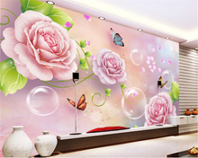 Beibehang Personalizado papel de parede mural moda atmosfera peony flores 3d TV parede pano de fundo papel de parede 3d papel de parede papier peint 2024 - compre barato
