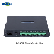 WS2811/WS2812b/WS2813/APA102 led pixel controller T500K;AC85-265V input;can control 8192 pixels,8 ports output 2024 - buy cheap