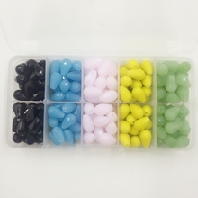 11*7MM 200Pcs/Box Mix 5 Colors Water Drop Glass Crystal Loose Beads Strands Jewelry Loose Bead 2024 - buy cheap