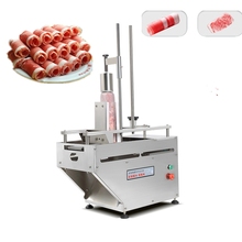Double roll frozen meat slicer Commercial Fat Cattle Mutton Roll Frozen Meat Grinder Planing Machine 2024 - buy cheap
