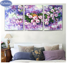 5d diy diamond painting cross stitch"fantasy flower"sale diamond embroidery full square/round diamond mosaic painting 3pcs/set 2024 - buy cheap