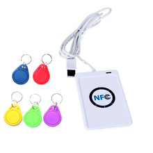 5YOA NFC считыватель USB ACR122U бесконтактная смарт-карта ic и писатель rfid Копир Дубликатор + 5 шт. UID сменная бирка 2024 - купить недорого