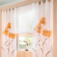 Window Curtains Printed Flower Treatments Provence Living Room Bedroom Kitchen Balcony Curtains Tulle Curtain Decoration 2024 - buy cheap
