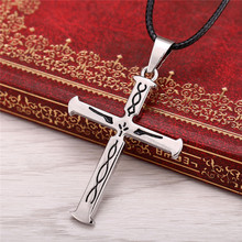 Julie Anime Guilty Crown Cross Pendant Necklaces Fashion floating locket Cosplay Choker Necklace 2017 Fashion Jewelry 2024 - buy cheap