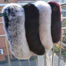 2021JKP* Real Fox Fur Collar Women Multicolor Natural Fox Fur Scarf Winter Warm Fur Collar Scarves 2024 - buy cheap