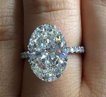 Cute Female Big Oval Finger Ring Fashion Silver Color Crystal Zircon Stone Engagement Ring Vintage Wedding Rings For Women 2024 - buy cheap