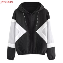 JAYCOSIN женское лоскутное тонкое пальто с длинными рукавами и карманами на молнии z0801 2024 - купить недорого
