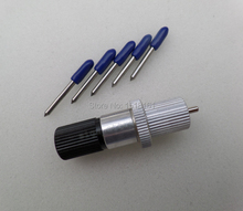 1 peça suporte de lâmina roland de 11.5mm, dia + 5 peças de 60 graus para corte de roland liyu 2024 - compre barato