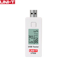 UNI-T-probadores de corriente Digital UT658 USB, voltímetro para cargadores, máx. 9V, almacenamiento de datos, retroiluminación 2024 - compra barato