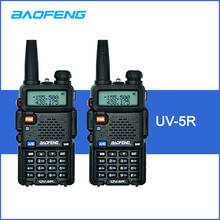 BAOFENG UV-5R Interphone Walkie Talkie Two Way Radio FM Transceiver Dual-band DTMF VOX Alarm LED Flashlight Key Lock 2024 - buy cheap
