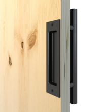 DIYHD 12“ Smooth Barn Door Two Side Black Handle Bar Flush Pull 2024 - buy cheap