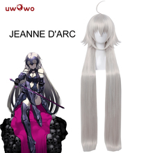 UWOWO Alter Jeanne d'Arc / Joan of Arc Wig Fate/Grand Order Hair 100 CM Sliver Long Straight  Heat Resistant Wig Fate 2024 - buy cheap