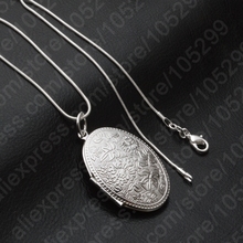 Vintage Photo Locket Necklace 925 Sterling Silver  Jewelry Pendant Necklace Women Gift Free Shipping 2024 - buy cheap