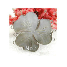 New Arriver Exquisite Jewelry Clasp 3-Strands Carved Mother Of Pearl Flower Clasp 36mm Fashion Jewelry Clasp New Free Shipping 2024 - buy cheap