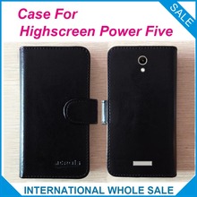 Hot! 2016 Highscreen Power Five Case,6 Colors High Quality Leather Exclusive Case For Highscreen Power Five Cover Phone Tracking 2024 - buy cheap