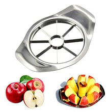 Cortador de manzana de acero inoxidable, frutas y verduras herramienta portátil para cortar, accesorios creativos de cocina, 1 ud. 2024 - compra barato