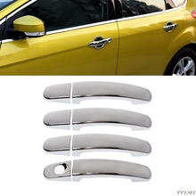 ABS хромированной отделкой дверные ручки крышки подходят для Ford Focus 2 MK2, 2005-2011 2012 2013 фокус 3 MK3 2012-2015 фокус MK4, стайлинга автомобилей 2024 - купить недорого