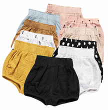 Newborn Baby Bloomers Shorts PP Pants Cotton Linen Triangle Solid Dot Bebe Girls Shorts Summer Trouser Toddler 2024 - buy cheap