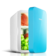 Refrigerador duplo 6l para casa, para acampamento, geladeira pequena portátil, refrigerador elétrico 2024 - compre barato