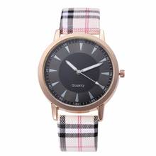 relojes mujer New Brand Women Geneva Watches Fashion Plaid Leather Watch Quartz Ladies Clock relogio feminino Christmas gift 2024 - buy cheap