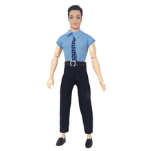 1 conjunto de roupas artesanais para bonecas ken bonecas uso diário acessórios camiseta colete xadrez shorts calças roupa para boneca namorado 2024 - compre barato