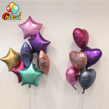 Новое поступление, 18-дюймовые хромированные металлические фольгированные воздушные шары, золотые, серебряные, свадебные, аксессуары для дня рождения, баллоны с гелием 2024 - купить недорого