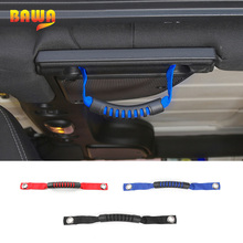 BAWA Car Armrest Grab Handles for Jeep Wrangler JK 2007-2017 Back Red Blue Oxford Cloth+ABS Grab Handle 2024 - buy cheap