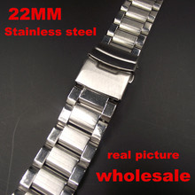 Pulseira para relógio de aço inoxidável, 22mm, alta qualidade, venda a atacado, 2014 2024 - compre barato