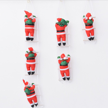 Cute Santa Claus Climbing on Rope Ladder Christmas Tree Hanging Ornament Decor 2024 - buy cheap