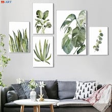 Cactus Print Palm Leaf Poster Greenery Wall Art Canvas Painting Pictures Affiche Scandinave Boho Decor Gift for Sister Trending 2024 - buy cheap