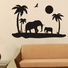 Safari Elephant Africa India Removable Wall Stickers for Nursery Children Kids Room Home Decoration Vinyl Decals Poster K725 2024 - buy cheap
